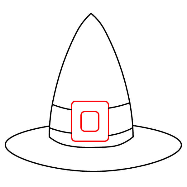 Hướng dẫn vẽ mũ phù thủy đầy sao - Bước 4