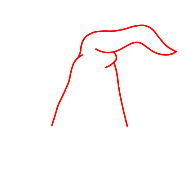 Học cách vẽ mũ phù thủy sọc có hình con nhện - Bước 1