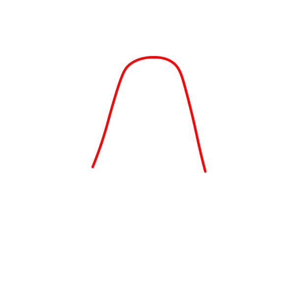 Hướng dẫn vẽ mũ Sombrero từng bước cho trẻ em - Phác thảo chóp mũ