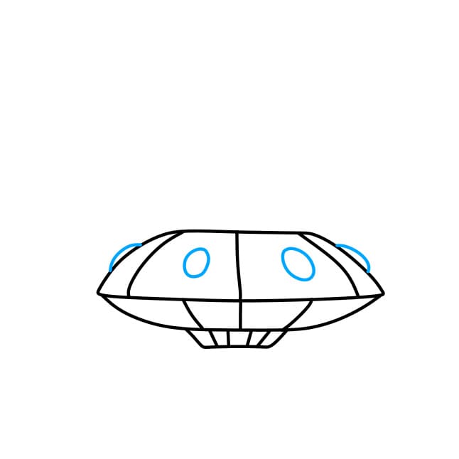 Hướng dẫn vẽ người ngoài hành tinh đơn giản cho bé - Bước 4