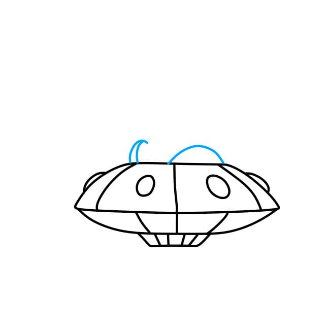 Hướng dẫn vẽ người ngoài hành tinh đơn giản cho bé - Bước 5