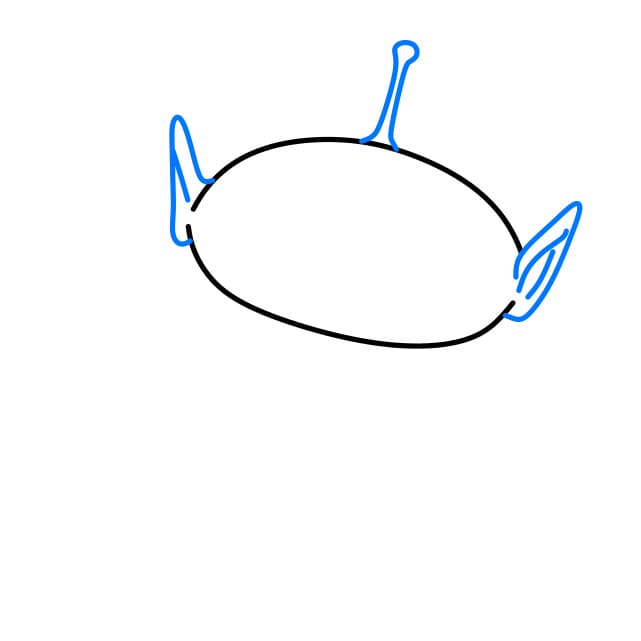 Hướng dẫn vẽ người ngoài hành tinh thân thiện - Bước 2