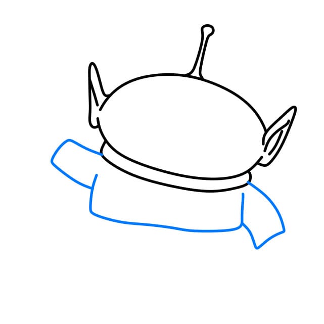 Hướng dẫn vẽ người ngoài hành tinh thân thiện - Bước 4