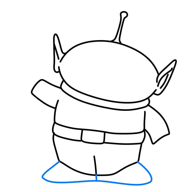 Hướng dẫn vẽ người ngoài hành tinh thân thiện - Bước 5