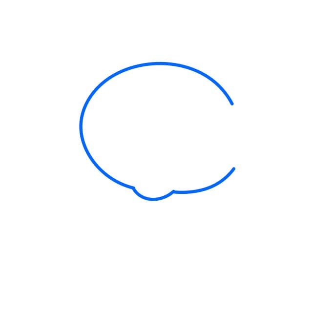 Hướng dẫn vẽ người ngoài hành tinh vui vẻ - Bước 1