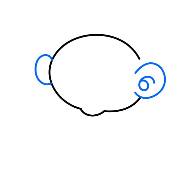 Hướng dẫn vẽ người ngoài hành tinh vui vẻ - Bước 2