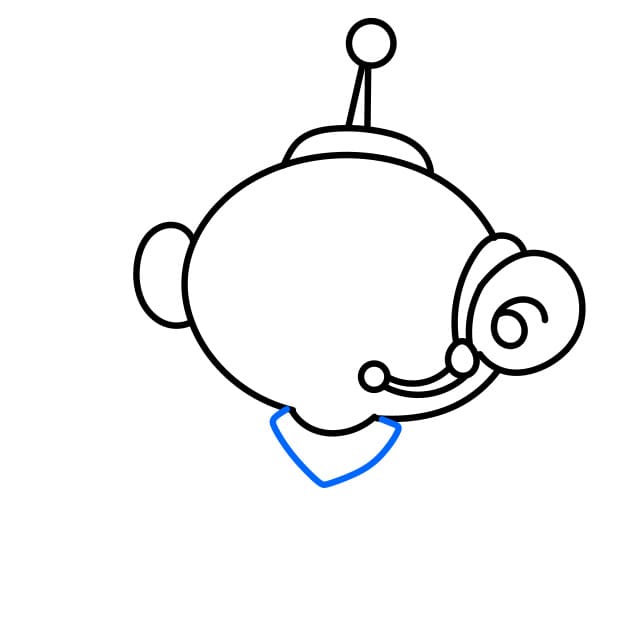 Hướng dẫn vẽ người ngoài hành tinh vui vẻ - Bước 4