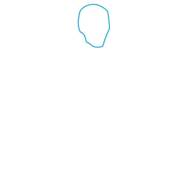 Hướng dẫn vẽ người sắt đơn giản và đẹp cho bé - Bước 1