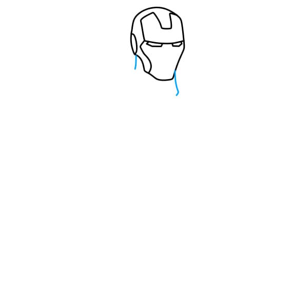 Hướng dẫn vẽ người sắt đơn giản và đẹp cho bé - Bước 3