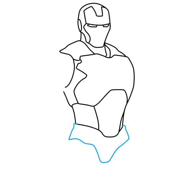 Hướng dẫn vẽ người sắt đơn giản và đẹp cho bé - Bước 5