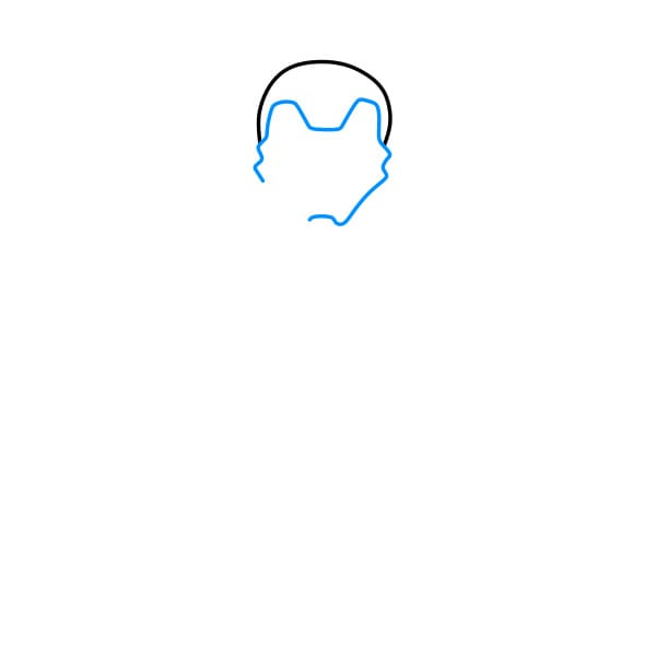 Hướng dẫn vẽ người sắt siêu ngầu - Bước 2