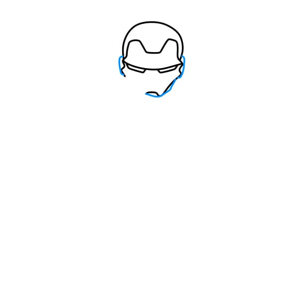 Hướng dẫn vẽ người sắt siêu ngầu - Bước 3