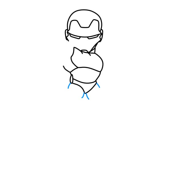 Hướng dẫn vẽ người sắt siêu ngầu - Bước 5