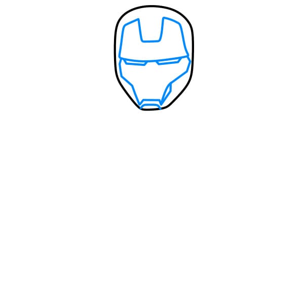 Hướng dẫn vẽ người sắt đơn giản - Bước 2