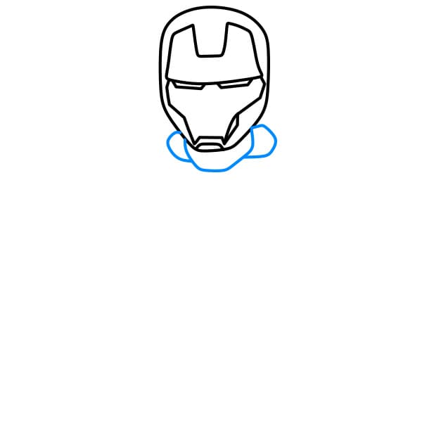 Hướng dẫn vẽ người sắt đơn giản - Bước 3