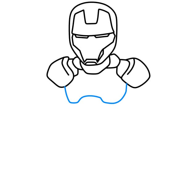 Hướng dẫn vẽ người sắt đơn giản - Bước 4