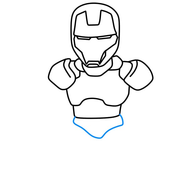 Hướng dẫn vẽ người sắt đơn giản - Bước 5