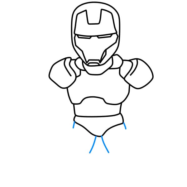 Hướng dẫn vẽ người sắt đơn giản - Bước 6