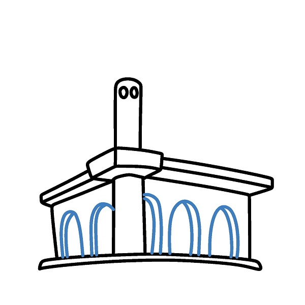 Hướng dẫn vẽ một nhà thờ hồi giáo nhỏ. - Bước 4