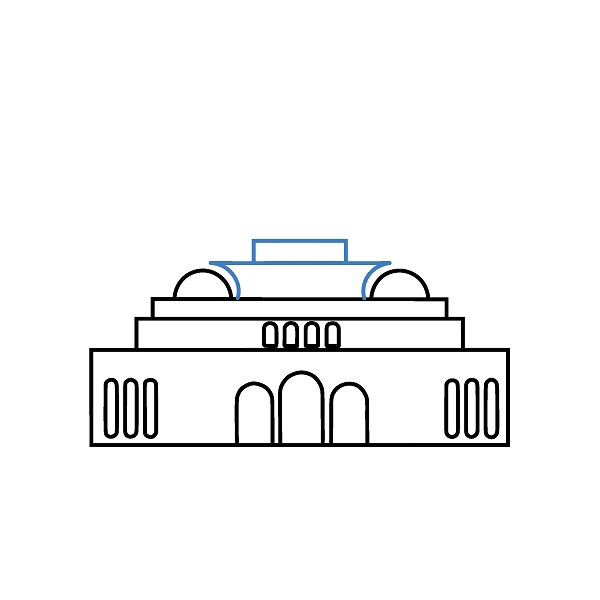 Hướng dẫn vẽ nhà thờ hồi giáo hiện đại. - Bước 5