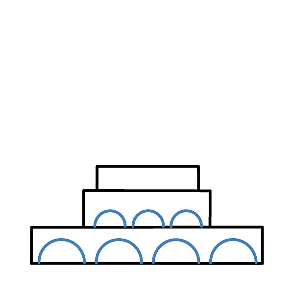 Hướng dẫn vẽ nhà thờ hồi giáo đẹp. - Bước 2