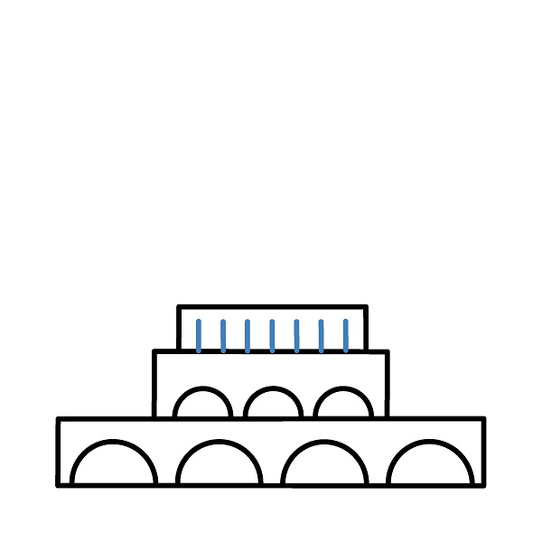 Hướng dẫn vẽ nhà thờ hồi giáo đẹp. - Bước 3