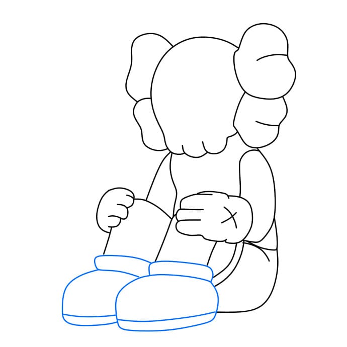 Hướng dẫn vẽ dễ dàng : nhân vật Kaws - Bước 5