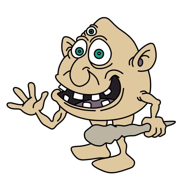 Hướng dẫn vẽ con quái vật xấu xí