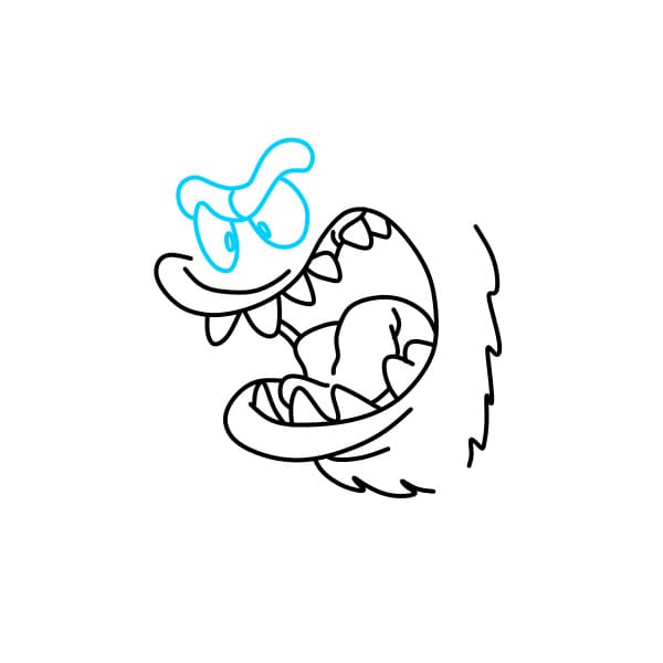 Hướng dẫn vẽ con quái vật hung dữ - Bước 5