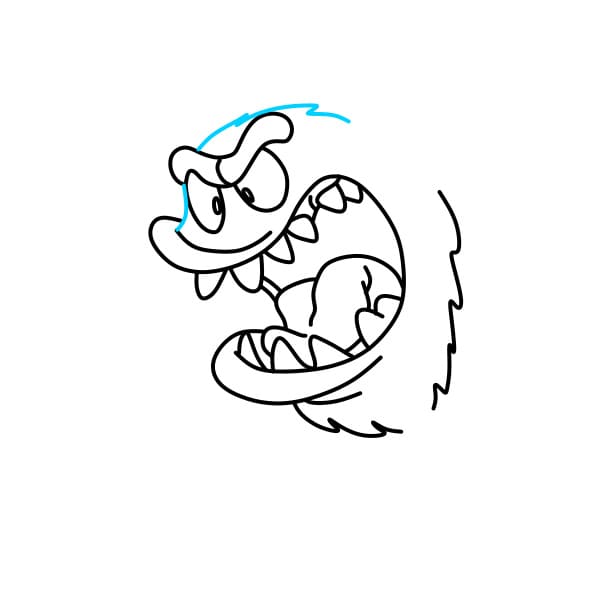 Hướng dẫn vẽ con quái vật hung dữ - Bước 6