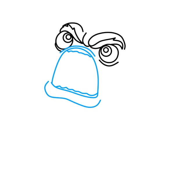 Hướng dẫn vẽ quái vật siêu khỏe - Bước 3