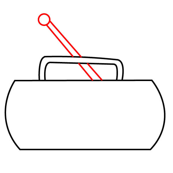 Hướng dẫn vẽ radio đơn giản dành cho trẻ em - Vẽ ăng-ten