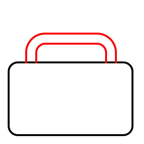 Bài học vẽ radio đơn giản với màu sắc dành cho trẻ em - Thêm tay cầm