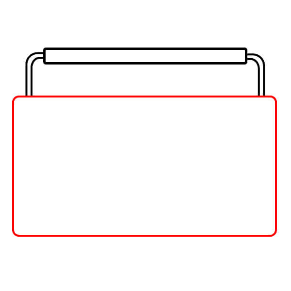 Hướng dẫn từng bước vẽ radio dành cho họa sĩ trẻ - Vẽ thân chính