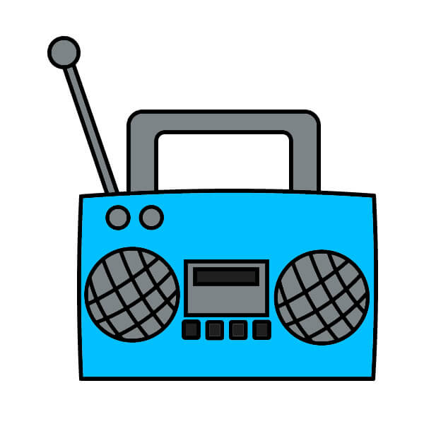 Cách vẽ Radio