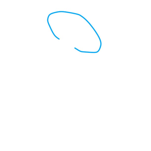 Hướng dẫn cách vẽ một chú Robot đơn giản và đẹp cho bé - Bước 1