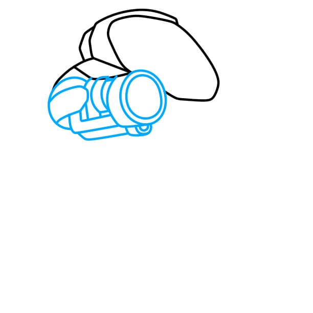 Hướng dẫn cách vẽ một chú Robot đơn giản và đẹp cho bé - Bước 3