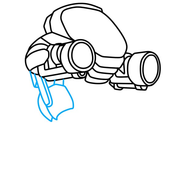 Hướng dẫn cách vẽ một chú Robot đơn giản và đẹp cho bé - Bước 4