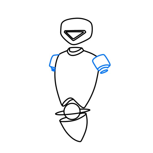 Hướng dẫn vẽ một chú Robot đến từ tương lai - Bước 5