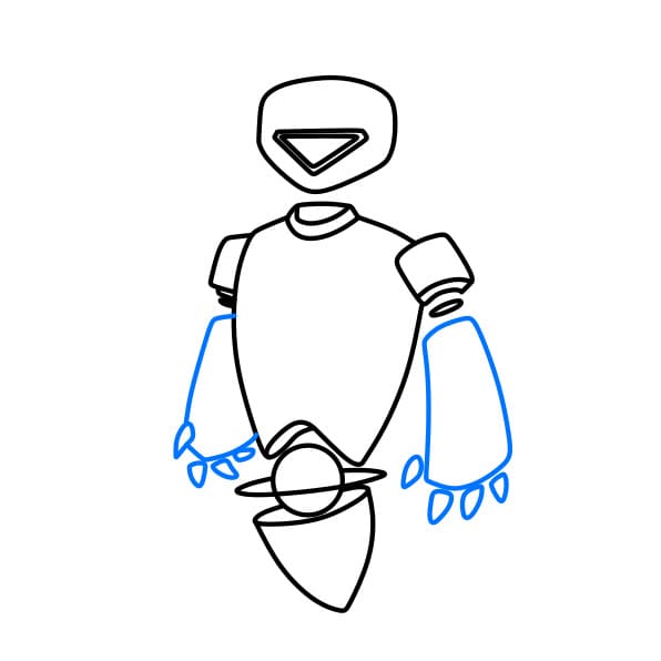 Hướng dẫn vẽ một chú Robot đến từ tương lai - Bước 6