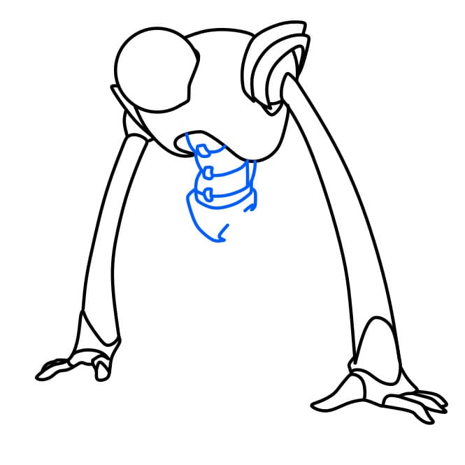 Hướng dẫn vẽ một chú Robot tay dài - Bước 4