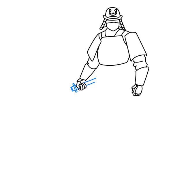 Hướng dẫn vẽ Samurai - Bước 5