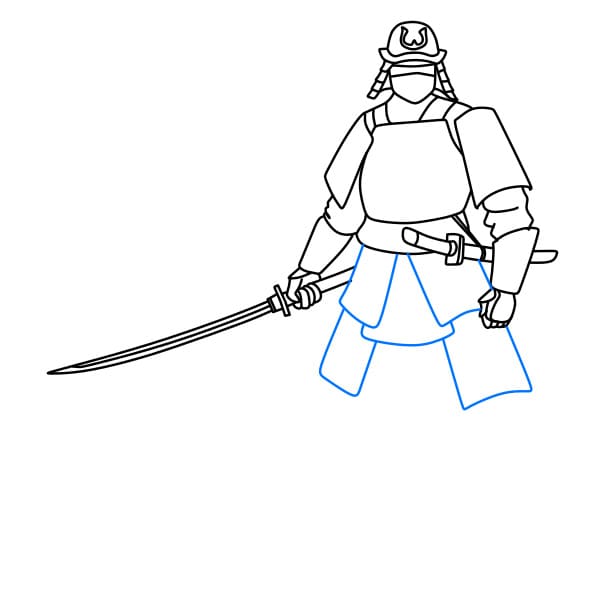 Hướng dẫn vẽ Samurai - Bước 6