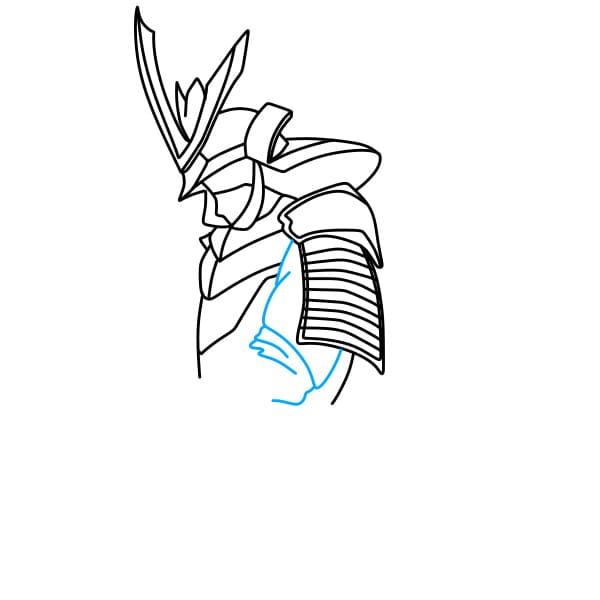 Hướng dẫn vẽ Samurai - Bước 4