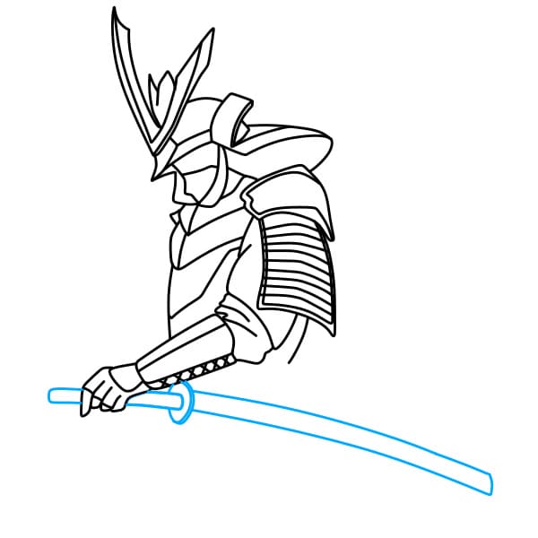Hướng dẫn vẽ Samurai - Bước 5