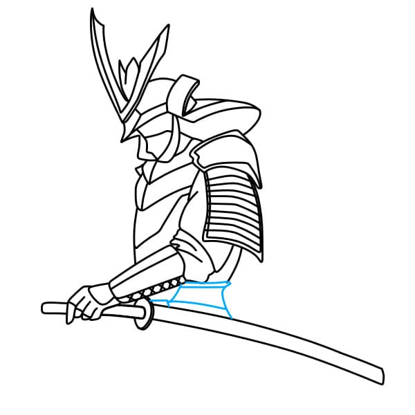 Hướng dẫn vẽ Samurai - Bước 6