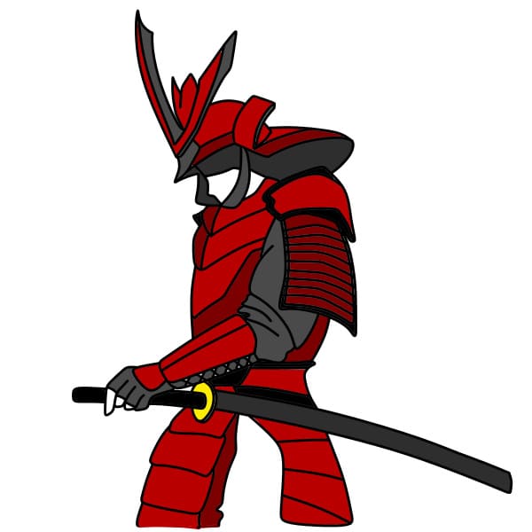 Hướng dẫn vẽ Samurai