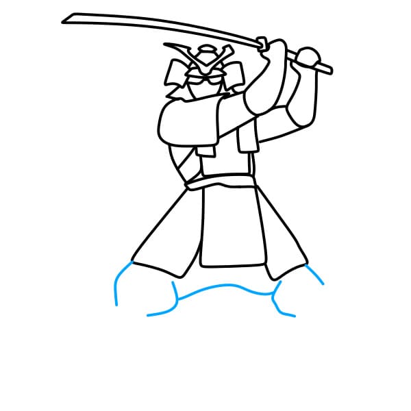 Hướng dẫn vẽ Samurai - Bước 5