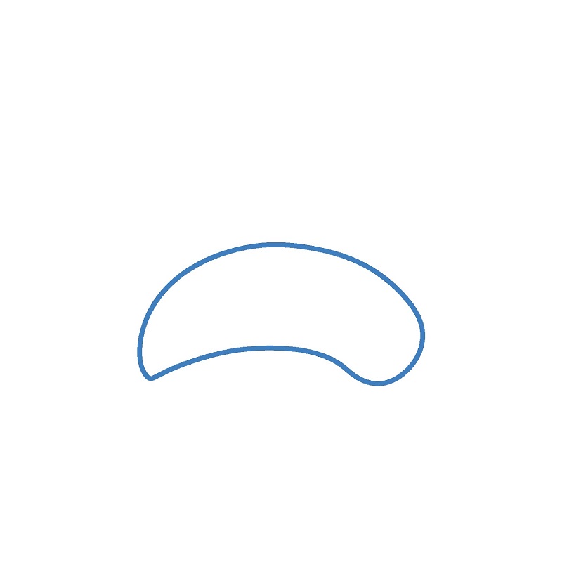 Hướng dẫn vẽ Sushi đang được trang trí trên đĩa. - Bước 1