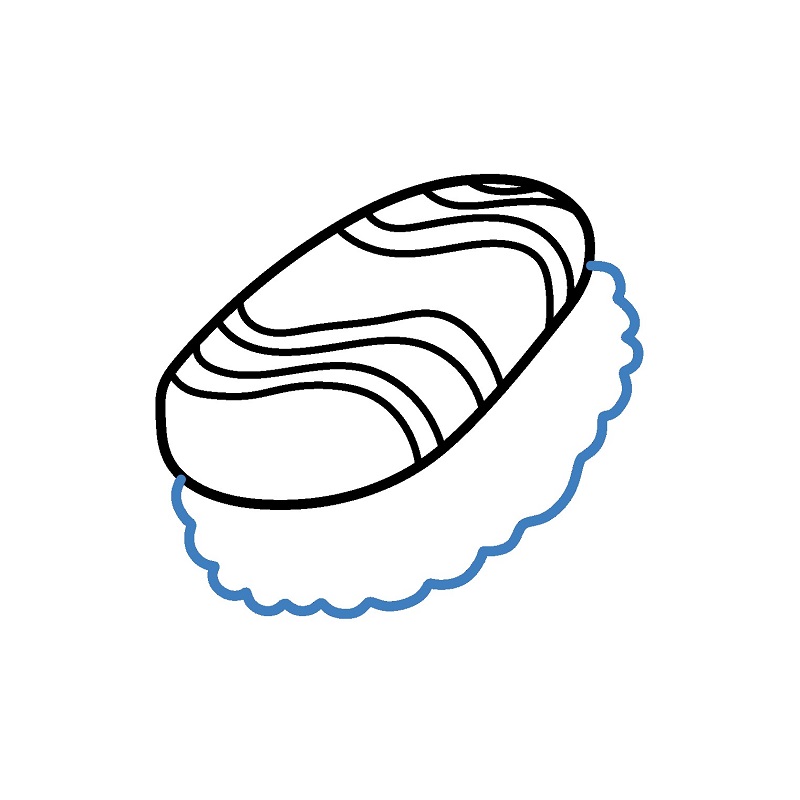 Hướng dẫn vẽ Sushi cực hấp dẫn. - Bước 3